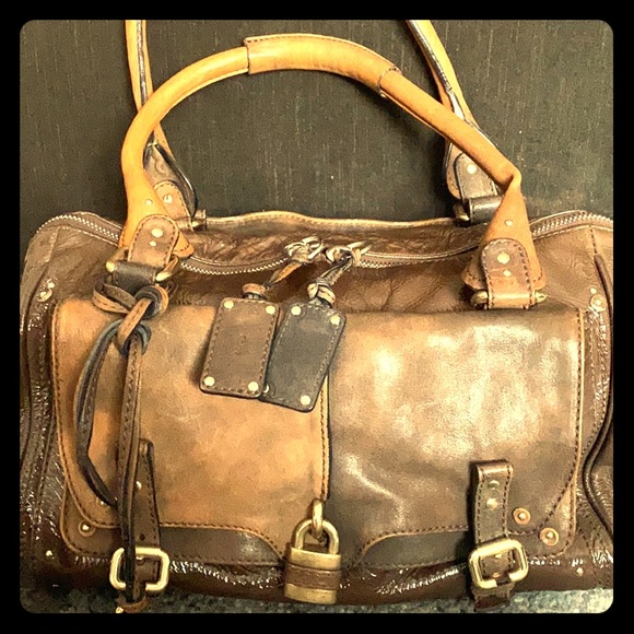 100% Authentic Chloe patent leather satchel - Picture 1 of 8